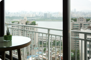 한남동 현대아파트 인테리어: 한강 조망권을 품은 세련된 공간 디자인