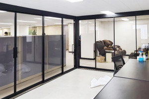 수원 광교 오피스텔 실내 변화: 4연동 슬라이딩 도어 시공으로 완성된 공간 혁신