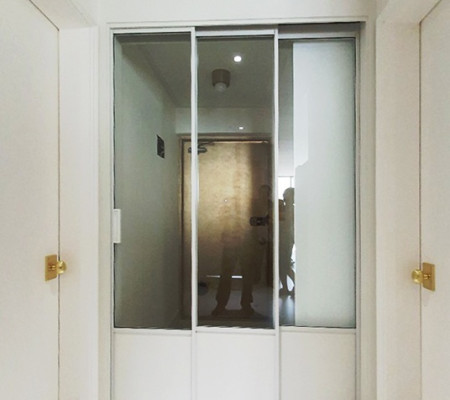 초슬림 3연동 중문으로 완성하는 이문삼익아파트의 고급 인테리어