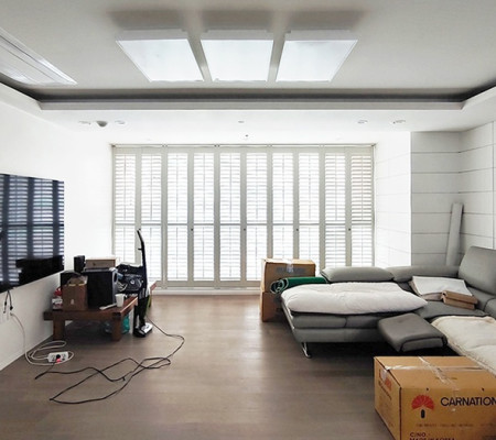 프리미엄 우드 폴딩도어로 변신한 곤지암 아파트 40평 인테리어의 새로운 기준