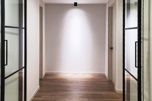 송도 호반베르디움 더퍼스트, 블랙 슬림 중문으로 완성한 세련된 인테리어 이야기