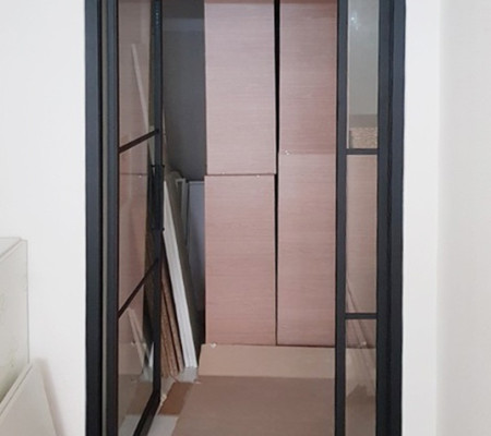 턱 없는 중문으로 완성하는 넉넉한 공간 - 노원구 월계동 한화한진그랑빌 현관 리모델링