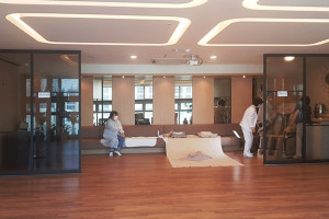 강서 SB타운 산후조리원, 프리미엄 중문과 파티션으로 공간 활용도 극대화한 인테리어 후기!