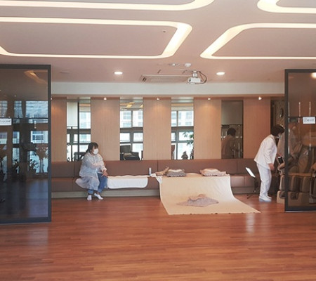 강서 SB타운 산후조리원, 프리미엄 중문과 파티션으로 공간 활용도 극대화한 인테리어 후기!