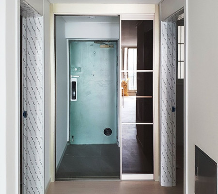 소음 차단과 바람 막기 완벽! 아파트 인테리어 필수 '초슬림 3연동 중문' 사용 후기